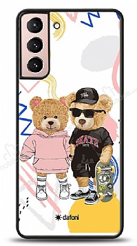 Dafoni Art Samsung Galaxy S21 Plus Fun Couple Teddy Klf