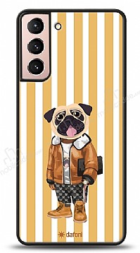 Dafoni Art Samsung Galaxy S21 Pug Style Klf