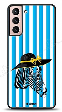 Dafoni Art Samsung Galaxy S21 Zebra Siluet Klf