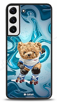 Dafoni Art Samsung Galaxy S22 5G Skating Teddy Bear Klf