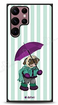 Dafoni Art Samsung Galaxy S22 Ultra 5G Pug in the Rain Klf