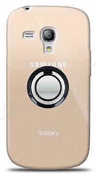 Samsung Galaxy S3 mini Siyah Tutuculu effaf Klf