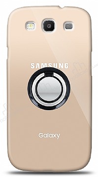 Samsung Galaxy S3 Siyah Tutuculu effaf Klf