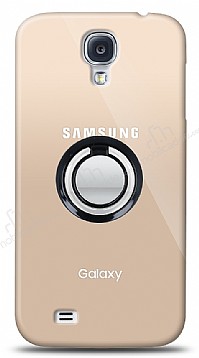 Samsung Galaxy S4 Siyah Tutuculu effaf Klf