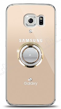Samsung Galaxy S6 edge Gold Tutuculu Tal effaf Klf
