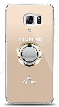 Samsung Galaxy S6 Edge Plus Gold Tutuculu Tal effaf Klf
