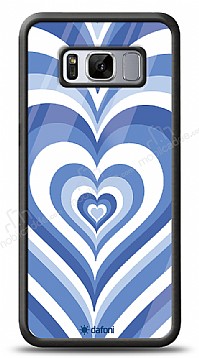 Dafoni Glossy Samsung Galaxy S8 Blue Hearts Klf