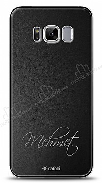 Dafoni Metal Samsung Galaxy S8 El Yazs simli Kiiye zel Klf
