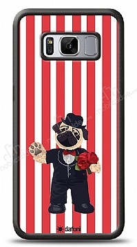 Dafoni Art Samsung Galaxy S8 Gentleman Pug Klf