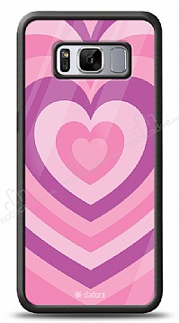 Dafoni Glossy Samsung Galaxy S8 Pink Hearts Klf