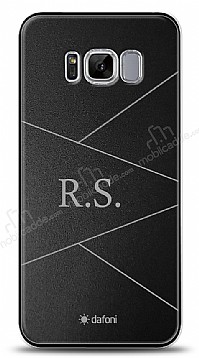 Dafoni Metal Samsung Galaxy S8 Plus Geometrik ift Harf Kiiye zel Klf