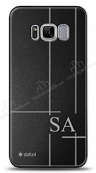 Dafoni Metal Samsung Galaxy S8 Plus Linear ift Harf Kiiye zel Klf