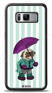 Dafoni Art Samsung Galaxy S8 Plus Pug in the Rain Klf
