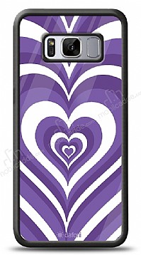 Dafoni Glossy Samsung Galaxy S8 Plus Purple Hearts Klf