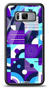 Dafoni Glossy Samsung Galaxy S8 Purple Geometric Pattern Klf