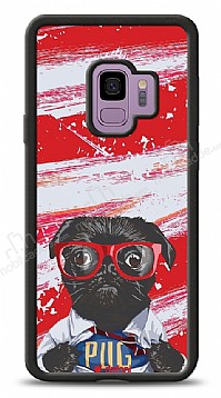 Dafoni Art Samsung Galaxy S9 Black Pug Klf