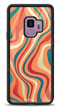 Dafoni Glossy Samsung Galaxy S9 Colorful Waves Klf