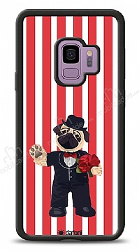 Dafoni Art Samsung Galaxy S9 Gentleman Pug Klf