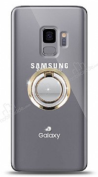 Samsung Galaxy S9 Gold Tutuculu Tal effaf Klf