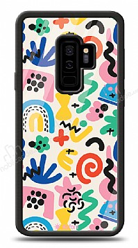 Dafoni Glossy Samsung Galaxy S9 Plus Colorful Pattern Klf
