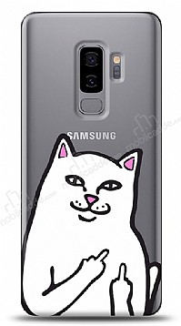 Samsung Galaxy S9 Plus Kedi Orta Parmak Klf