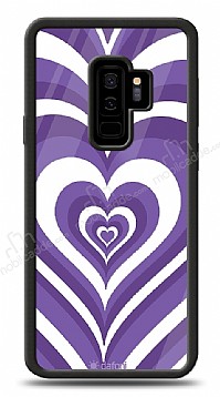 Dafoni Glossy Samsung Galaxy S9 Plus Purple Hearts Klf