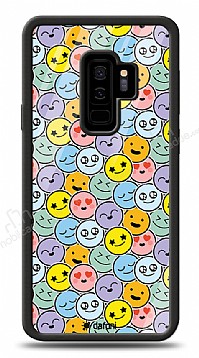 Dafoni Glossy Samsung Galaxy S9 Plus Renkli Emojiler Klf
