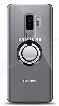 Samsung Galaxy S9 Plus Siyah Tutuculu effaf Klf