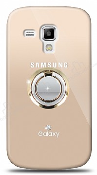 Samsung S7562 / S7560 / S7580 Gold Tutuculu Tal effaf Klf