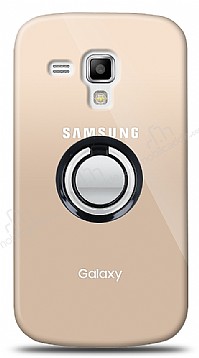 Samsung S7562 / S7560 / S7580 Siyah Tutuculu effaf Klf