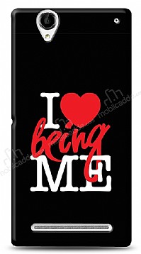 Sony Xperia T2 Ultra I Love Being Me Black Klf