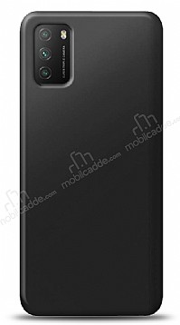 Xiaomi Poco M3 Siyah Mat Silikon Klf
