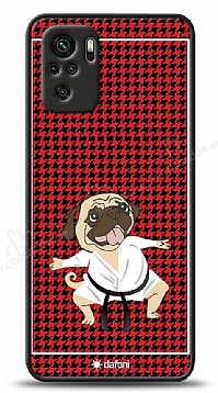 Dafoni Art Xiaomi Redmi Note 10 Karate Fighter Pug Klf