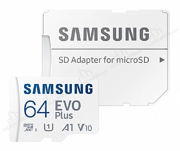 Samsung EVO Plus 64 GB microSDXC Kart 130 MBs (SD Adaptr)