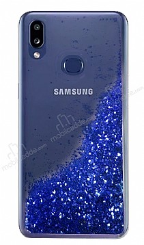 Samsung Galaxy A10S Simli Sulu Mavi Rubber Klf