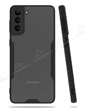 Eiroo Painted Samsung Galaxy S21 Kamera Korumal Siyah Klf