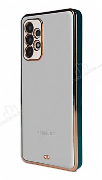 Samsung Galaxy A13 Kamera Korumal Bumper Yeil Silikon Klf