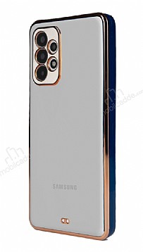 Samsung Galaxy A13 Kamera Korumal Bumper Lacivert Silikon Klf