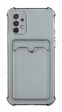 Samsung Galaxy A13 Kartlkl Kamera Korumal effaf Siyah Rubber Klf