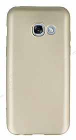 Samsung Galaxy A3 2017 Mat Gold Silikon Klf
