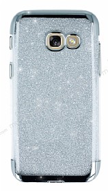 Samsung Galaxy A3 2017 Simli Silver Silikon Klf