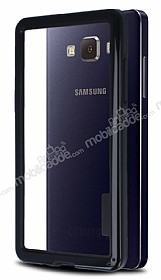 Samsung Galaxy A3 Silikon Bumper ereve Siyah Klf
