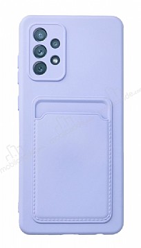 Samsung Galaxy A52 / A52 5G Kartlkl Kamera Korumal Mor Klf