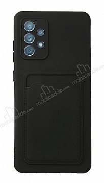 Samsung Galaxy A52 / A52 5G Kartlkl Kamera Korumal Siyah Klf