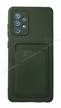 Samsung Galaxy A52 / A52 5G Kartlkl Kamera Korumal Yeil Klf