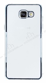 Samsung Galaxy A5 2016 Silver Kenarl effaf Rubber Klf
