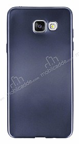 Samsung Galaxy A5 2016 Metalik Siyah Silikon Klf