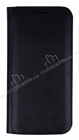 Samsung Galaxy A5 2017 Czdanl Yan Kapakl Siyah Deri Klf