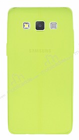 Samsung Galaxy A5 Deri Desenli Ultra nce Neon Sar Silikon Klf