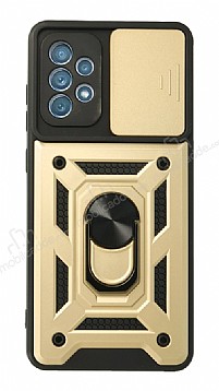 Eiroo Magnet Lens Samsung Galaxy A52 / A52 5G Ultra Koruma Gold Klf